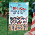 Happy 4th Of July For Dog Lovers - 4th Of July Decoration - Personalized Dog Flag