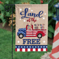 America, Land Of The Free - 4th Of July Decoration - Personalized Dog Flag