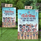 Happy 4th Of July For Dog Lovers - 4th Of July Decoration - Personalized Dog Flag