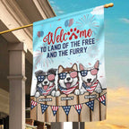 Happy 4th Of July For Dog Lovers - 4th Of July Decoration - Personalized Dog Flag