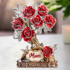 Each Rose, A Piece Of Her Heart - Family Personalized Custom Acrylic Plaque Custom Shape - Mother's Day, Gift For Mom, Grandma