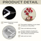 Each Rose, A Piece Of Her Heart - Family Personalized Custom Acrylic Plaque Custom Shape - Mother's Day, Gift For Mom, Grandma