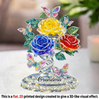 Custom Acrylic Plaque - Personalized Mother's Day Gifts For Mom, Grandma - Grandma Love Lives Forever
