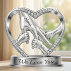 Custom Acrylic Plaque - Personalized Mother's Day Birthday Gifts For Mom, Grandma -  Hands That Promise Forever