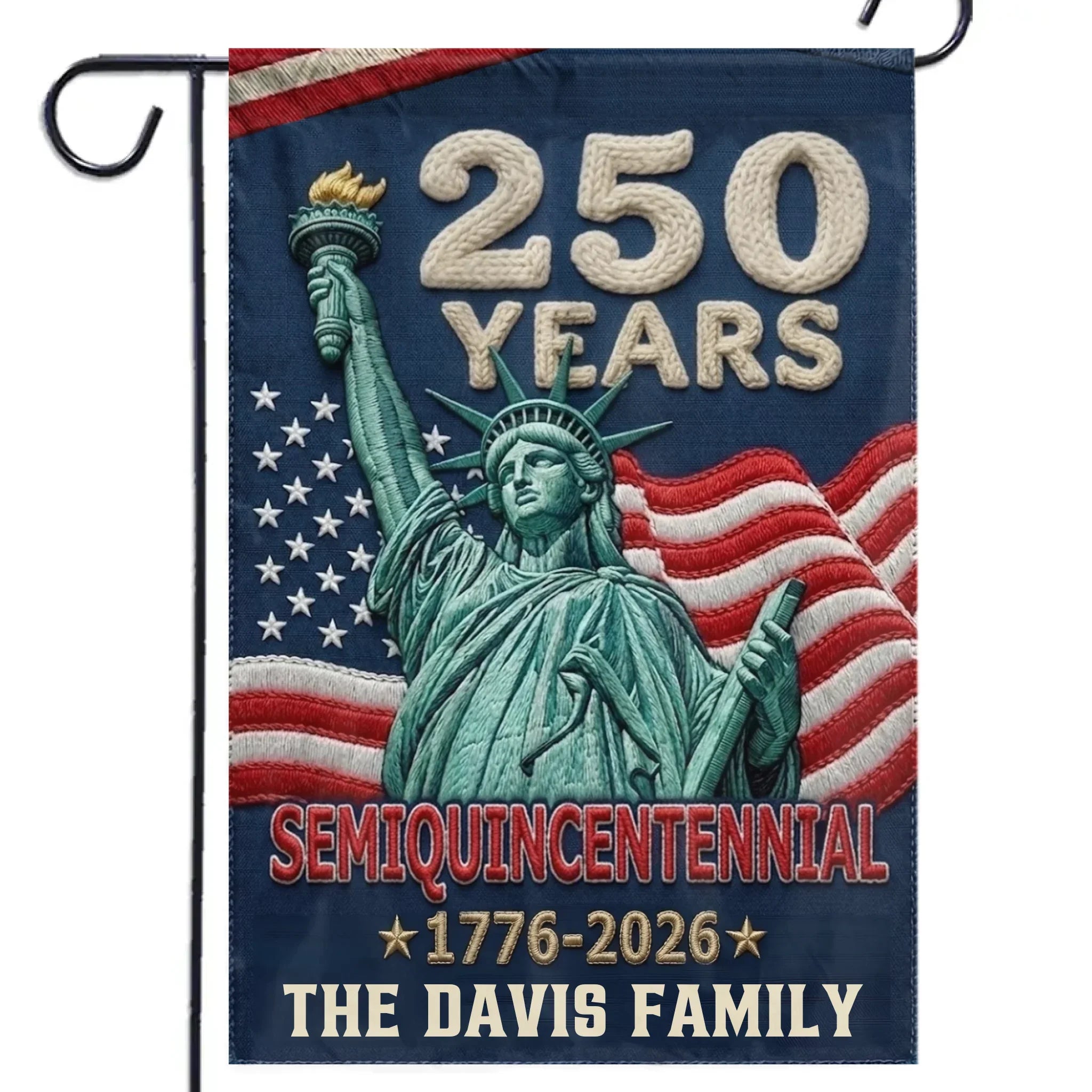 Custom Flag - Personalized America 250th Anniversary Gifts For Mom, Dad, Brother, Sister, Kids - Legacy Of Freedom And Unity