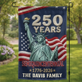 Custom Flag - Personalized America 250th Anniversary Gifts For Mom, Dad, Brother, Sister, Kids - Legacy Of Freedom And Unity