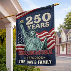 Custom Flag - Personalized America 250th Anniversary Gifts For Mom, Dad, Brother, Sister, Kids - Legacy Of Freedom And Unity