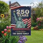 Custom Flag - Personalized America 250th Anniversary Gifts For Mom, Dad, Brother, Sister, Kids - Legacy Of Freedom And Unity