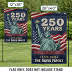 Custom Flag - Personalized America 250th Anniversary Gifts For Mom, Dad, Brother, Sister, Kids - Legacy Of Freedom And Unity