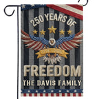 Custom Flag - Personalized America 250th Anniversary Gifts For Mom, Dad, Brother, Sister, Kids - United By History And Hope
