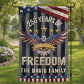 Custom Flag - Personalized America 250th Anniversary Gifts For Mom, Dad, Brother, Sister, Kids - United By History And Hope
