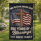 Custom Flag - Personalized America 250th Anniversary Gifts For Mom, Dad, Brother, Sister, Kids - Stars Shine With Pride