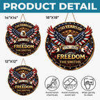Custom Wood Sign - Personalized America 250th Anniversary Gifts For Mom, Dad, Brother, Sister, Kids - Proud Of Our Shared Story