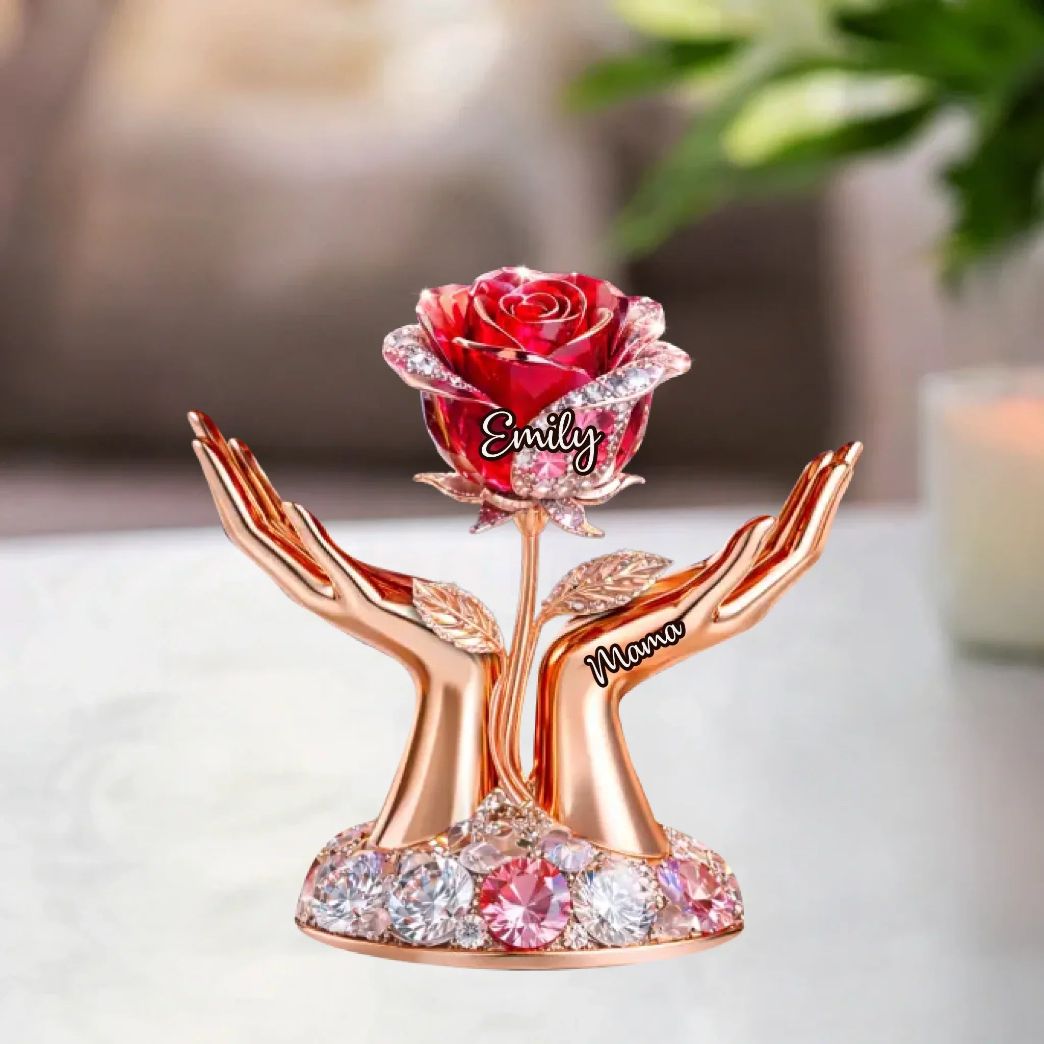 Custom Acrylic Plaque - Personalized Mother's Day Gifts For Mom, Grandma - Blessed With The Best Grandma