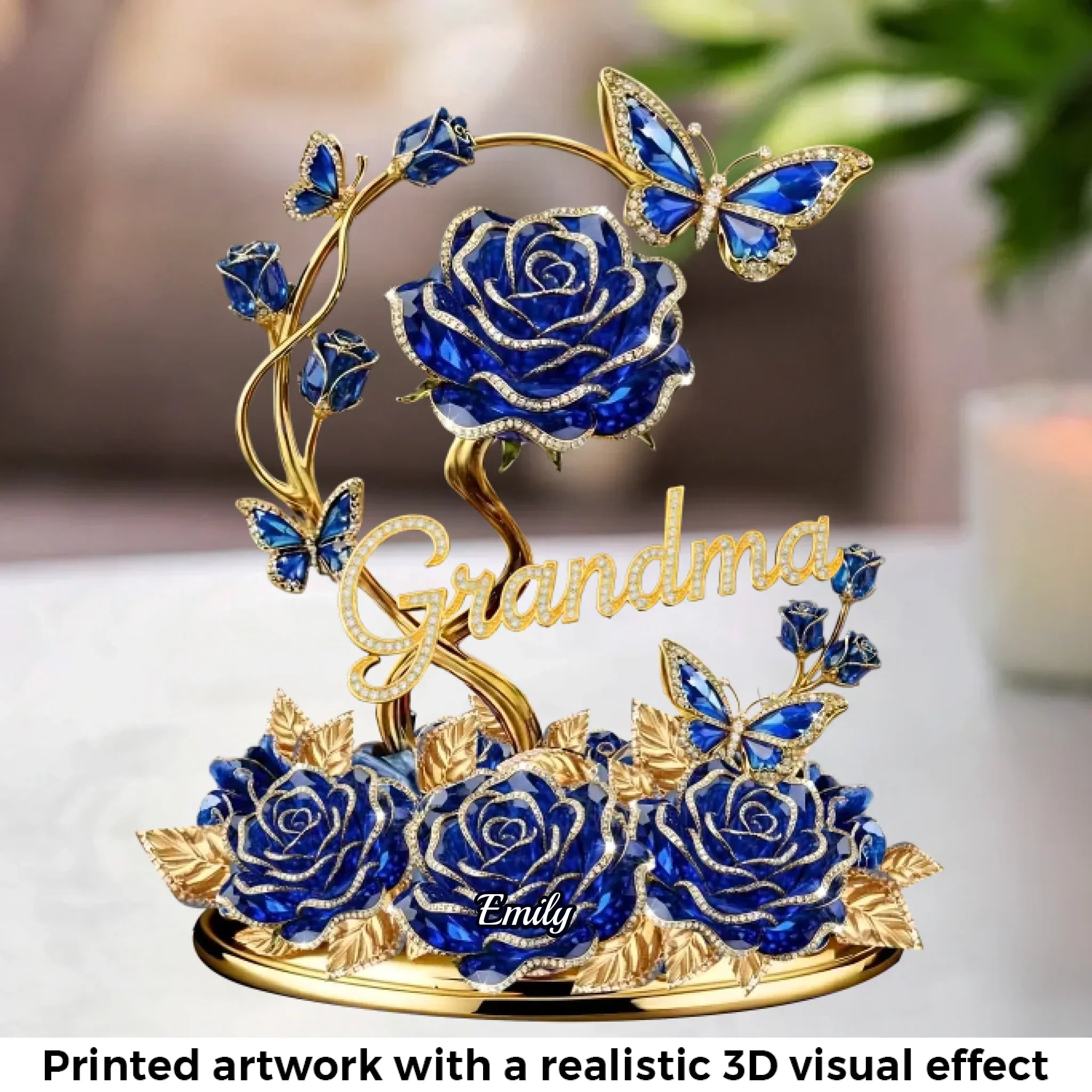 Custom Acrylic Plaque - Personalized Mother's Day Gifts For Mom, Grandma - Grandma And Mom Forever