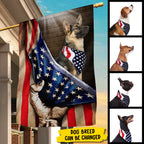 America Proud Dog - 4th Of July Decoration - Personalized Dog Flag