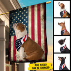 American Dog Lovers - 4th Of July Decoration - Personalized Dog Flag